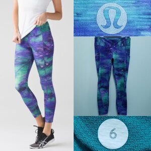 Lululemon Time to Shine Tight Rio Nights Multi Leggings Size 6 Small Luxtreme